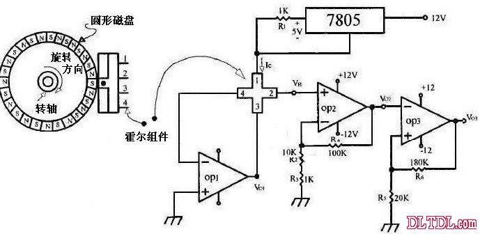 全自动洗衣机中霍尔传感器的工作原理